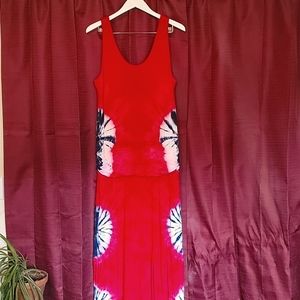 Venus Tye Dye Long Maxi Dress Size L